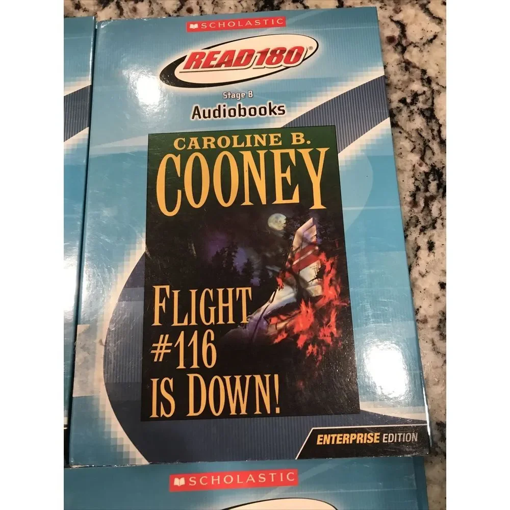 Scholastic Read180 Audiobooks Stage B*6 Book Lot. Holes, Flight‎ 116, Yuck +3